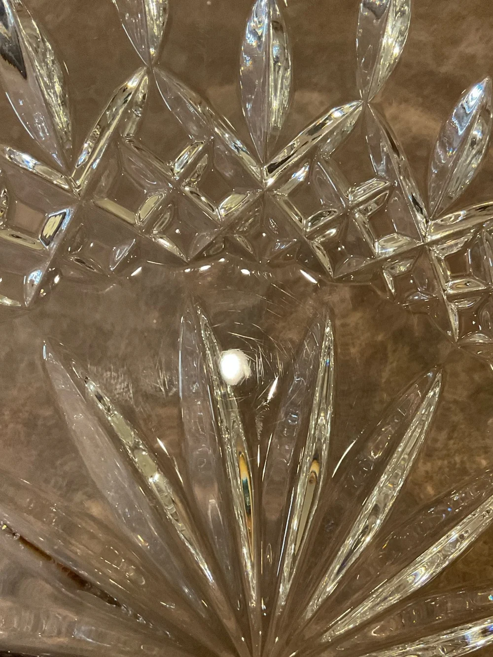 Waterford Lismore Crystal Cake Plate